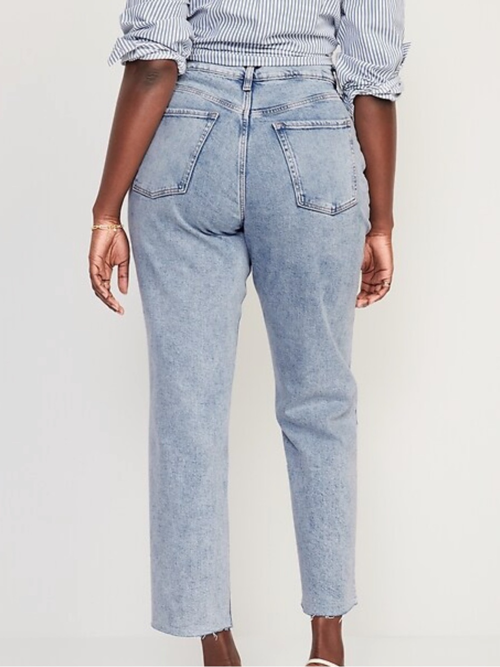 Old Navy Light Blue Straight-Leg High Waist Jeans sz 20 plus sz - Picture 1 of 12